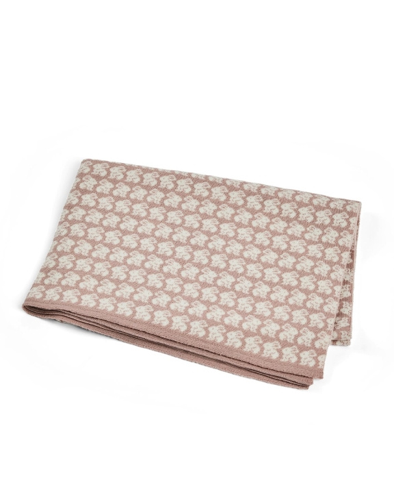 Smallstuff Babyfilt AO rabbits - Merinoull Puder - 80x100 cm (70007-92) i gruppen LEKSAKER, BARN- & BABYPRODUKTER / Barntextilier / Babyfiltar hos TP E-commerce Nordic AB (D19240)