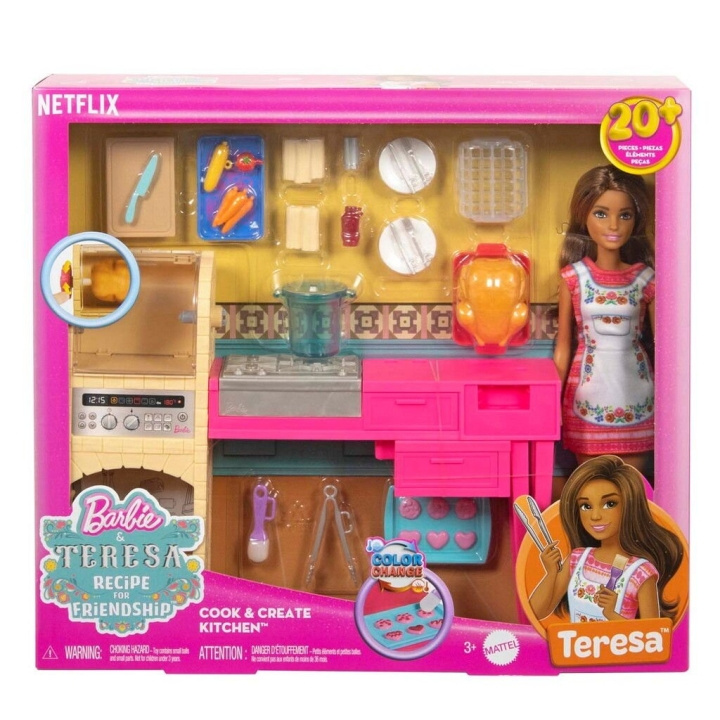 Barbie Barbie Recept för vänskap Teresas kök - (960-2517) i gruppen LEKSAKER, BARN- & BABYPRODUKTER / Leksaker / Dockor & Tillbehör hos TP E-commerce Nordic AB (D19255)