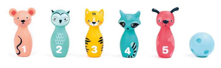 LUDI Bowlingspel - Djur - (LU30136) i gruppen LEKSAKER, BARN- & BABYPRODUKTER / Uteleksaker / Sport & Spel hos TP E-commerce Nordic AB (D19277)