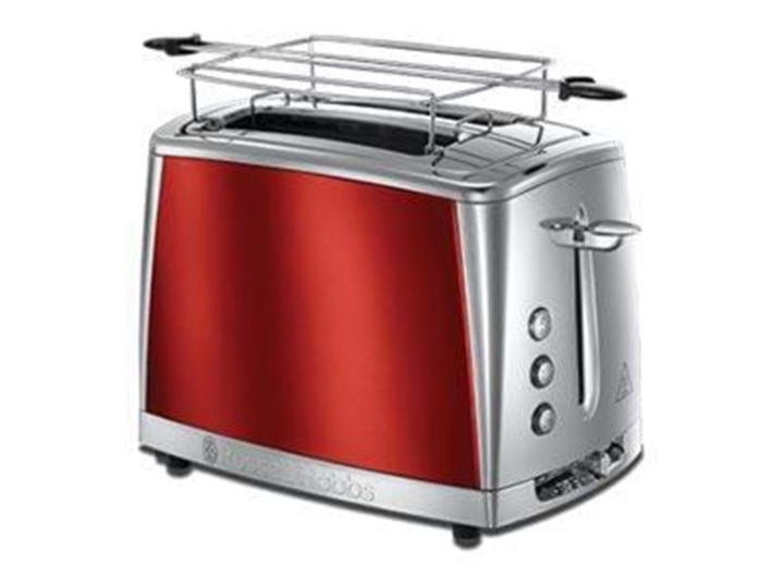 Russell Hobbs Luna brödrost med 2 skivor - solröd i gruppen HEM, HUSHÅLL & TRÄDGÅRD / Hushållsmaskiner / Brödrostar & Bordsgrillar / Brödrostar hos TP E-commerce Nordic AB (D19296)