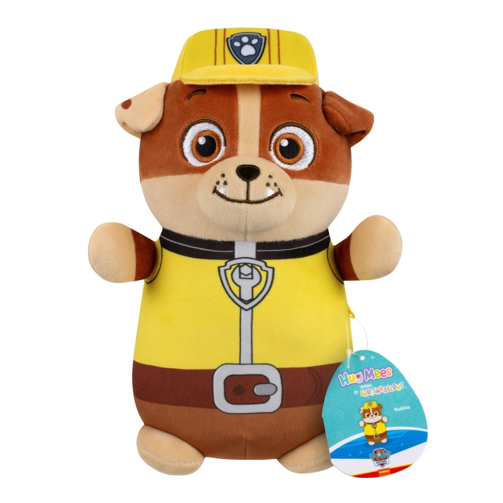 Squishmallows Hugmees plysch Paw Patrol - Rubble i gruppen LEKSAKER, BARN- & BABYPRODUKTER / Babyleksaker / Gosedjur hos TP E-commerce Nordic AB (D19359)