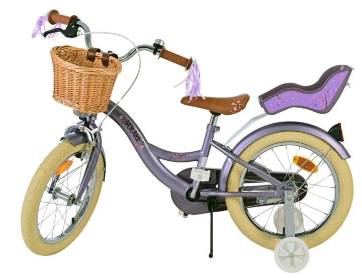Volare Barncykel 16 - Blossom Lila (31642) - Fyndvara i gruppen LEKSAKER, BARN- & BABYPRODUKTER / Uteleksaker / Cyklar & Sparkcyklar hos TP E-commerce Nordic AB (D19378D)