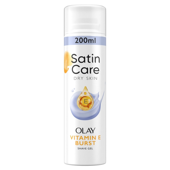 Gillette Venus Satin Care Women\'s Shave Gel, Vitamin E Burst med Olay - 200 ml i gruppen SKÖNHET & HÄLSA / Hår & Styling / Rakning & Trimning / Aftershave hos TP E-commerce Nordic AB (D19409)