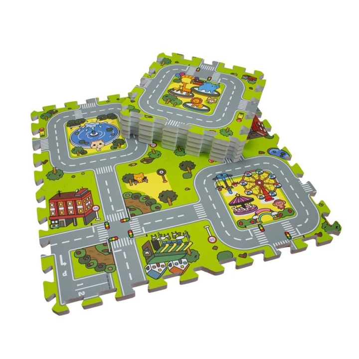 Magni Floor Puzzle in foam w. road - 3602 i gruppen LEKSAKER, BARN- & BABYPRODUKTER / Leksaker / Barnpussel hos TP E-commerce Nordic AB (D19441)