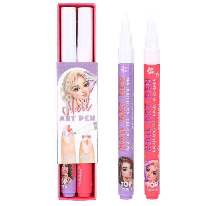 TOPModel TOPModel Nagellackspennset BEAUTY and ME - Rosa och vitt, persikofärgat och lila - 2 ml per penna i gruppen SKÖNHET & HÄLSA / Manikyr/Pedikyr / Nagellack hos TP E-commerce Nordic AB (D19465)