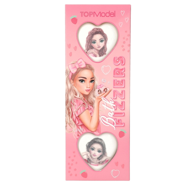 TOPModel TOPModel Tryckta Bathfizzers BEAUTY and ME - Vit, Rosa - 30g styck i gruppen LEKSAKER, BARN- & BABYPRODUKTER / Babysaker / Bad hos TP E-commerce Nordic AB (D19473)