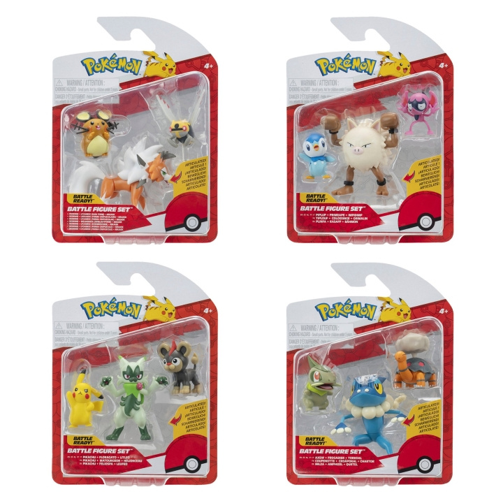 Pokémon Battle Figure 3 PK Ass - (95155-24) i gruppen LEKSAKER, BARN- & BABYPRODUKTER / Leksaker / Figurer, Miniatyrer & tillbehör hos TP E-commerce Nordic AB (D19504)