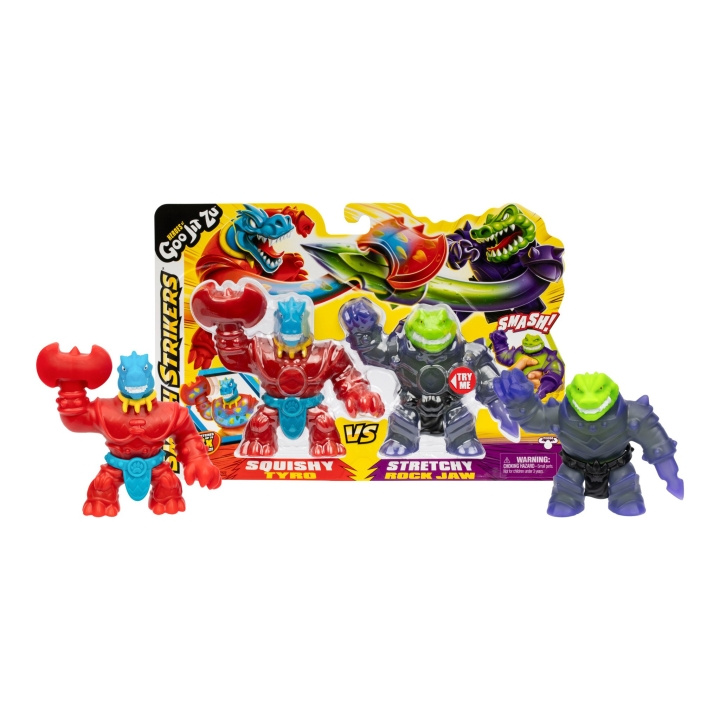 Goo Jit Zu Smash Strikers Tyro vs Rock Jaw - (42804) i gruppen LEKSAKER, BARN- & BABYPRODUKTER / Leksaker / Figurer, Miniatyrer & tillbehör hos TP E-commerce Nordic AB (D19512)