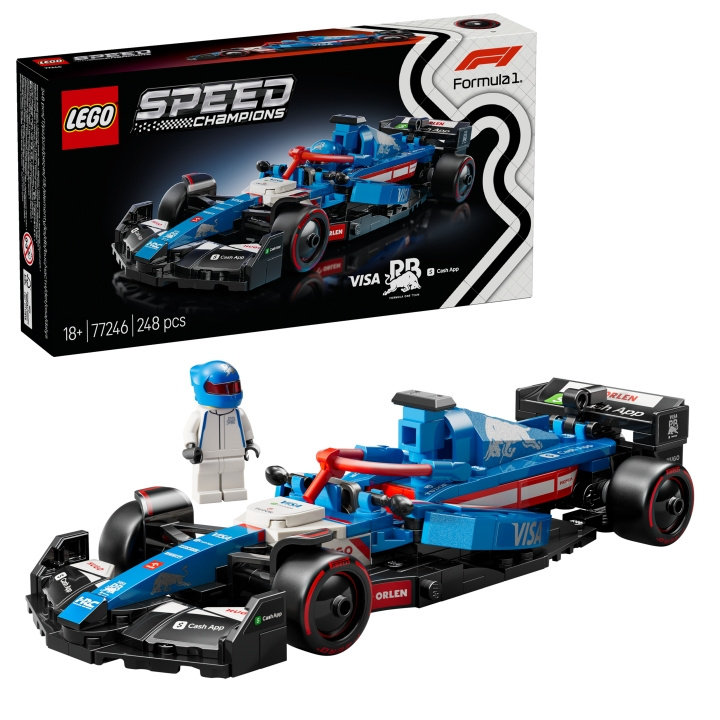 LEGO Speed Champions - Visa Cash App RB VCARB 01 F1® Racerbil (77246) i gruppen LEKSAKER, BARN- & BABYPRODUKTER / Leksaker / Byggleksaker / Lego hos TP E-commerce Nordic AB (D19530)