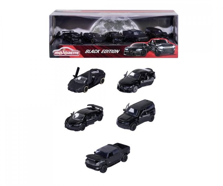 Majorette Black Edition 5 Pieces Giftpack (212053191) i gruppen LEKSAKER, BARN- & BABYPRODUKTER / Leksaker / Leksaksbilar & andra fordon hos TP E-commerce Nordic AB (D19567)
