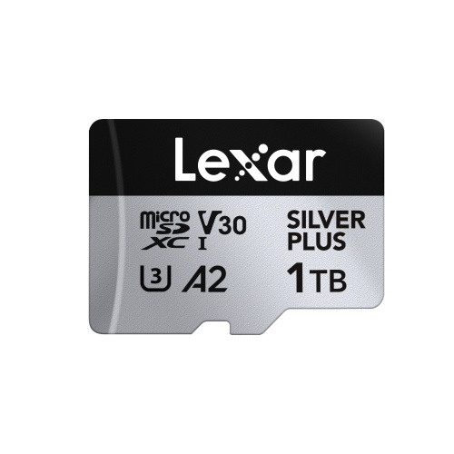 Lexar microSDXC Professional SILVER Plus UHS-I/U3/A2/4K R205/W150 (V30) - 1TB i gruppen HEMELEKTRONIK / Lagringsmedia / Minneskort / SD/SDHC/SDXC hos TP E-commerce Nordic AB (D19596)