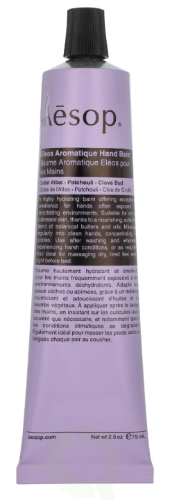 AESOP Eleos Aromatique Hand Balm 75 ml i gruppen SKÖNHET & HÄLSA / Manikyr/Pedikyr / Handkräm hos TP E-commerce Nordic AB (D19627)