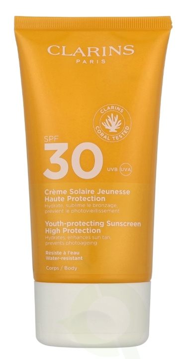 Clarins Youth-Protecting Suncreen High Protection SPF30 150 ml i gruppen SKÖNHET & HÄLSA / Hudvård / Solskydd & Tanning / Solskydd hos TP E-commerce Nordic AB (D19644)