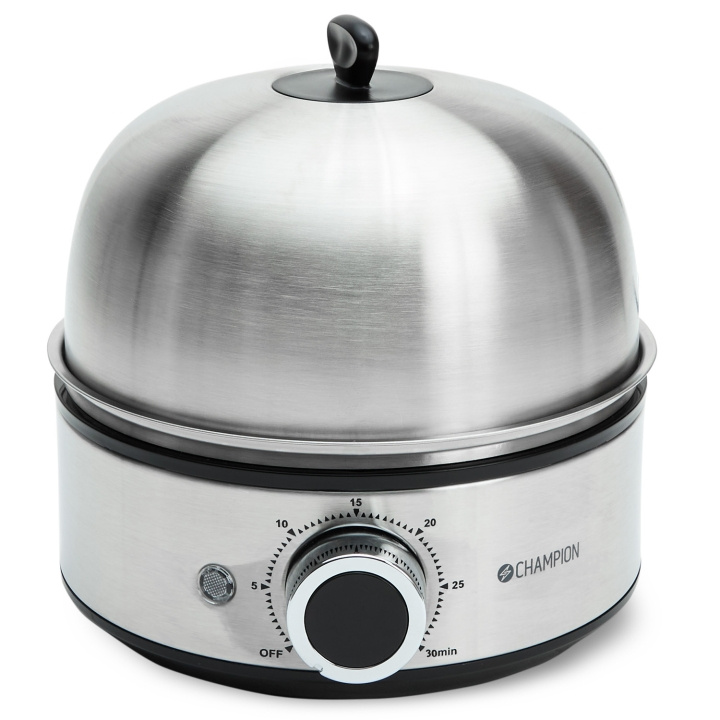 Champion Äggkokare Timer 7 Ägg EB600 Rostfri i gruppen HEM, HUSHÅLL & TRÄDGÅRD / Hushållsmaskiner / Ris & Äggkokare hos TP E-commerce Nordic AB (D19669)