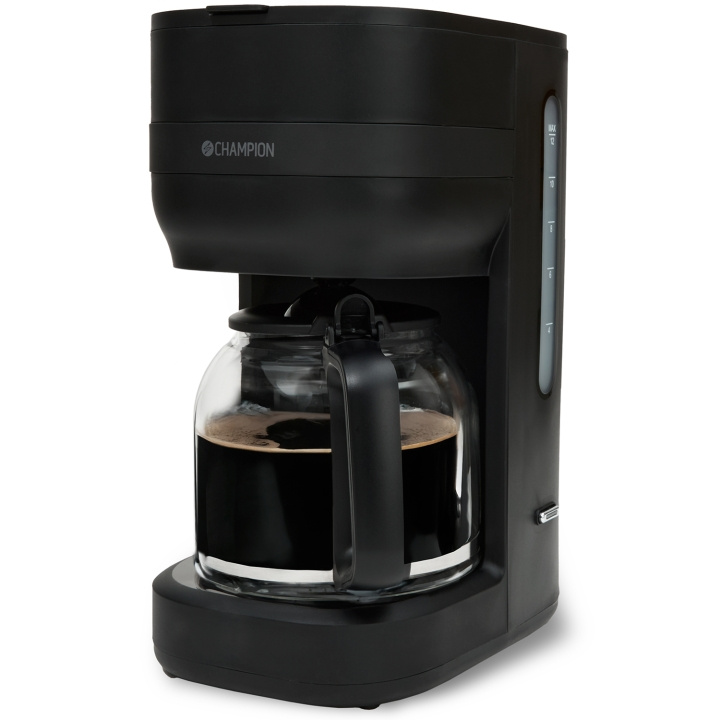 Champion Kaffebryggare 12-koppar/1,5L KB300 Mattsvart i gruppen HEM, HUSHÅLL & TRÄDGÅRD / Hushållsmaskiner / Kaffemaskiner & Tillbehör / Kaffebryggare hos TP E-commerce Nordic AB (D19675)