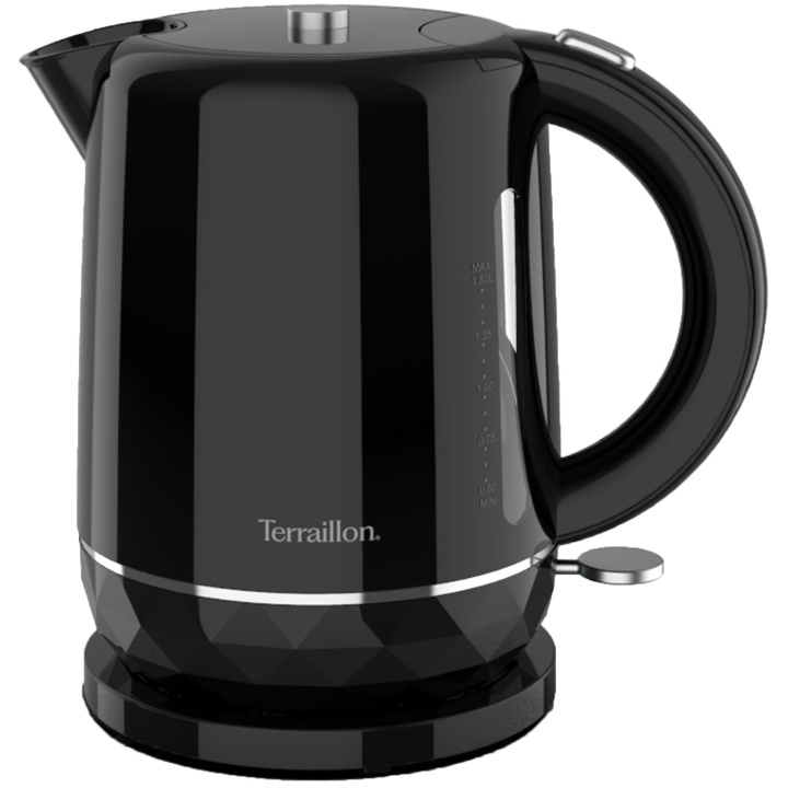 Terraillon Vattenkokare Diamond 1,5L 2200W svart i gruppen HEM, HUSHÅLL & TRÄDGÅRD / Hushållsmaskiner / Vatten & Juice / Vattenkokare hos TP E-commerce Nordic AB (D19684)