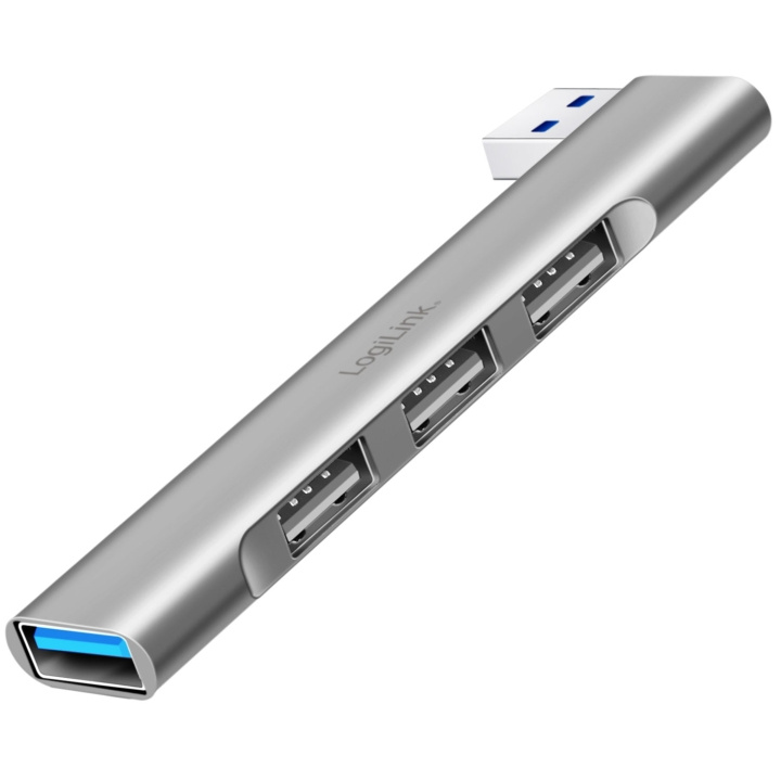 LogiLink Ultraslim 4-port USB-A hub 1 x USB-A3.0, 3 x USB-A2.0 i gruppen DATORER & KRINGUTRUSTNING / Datortillbehör / USB-hubbar hos TP E-commerce Nordic AB (D19713)