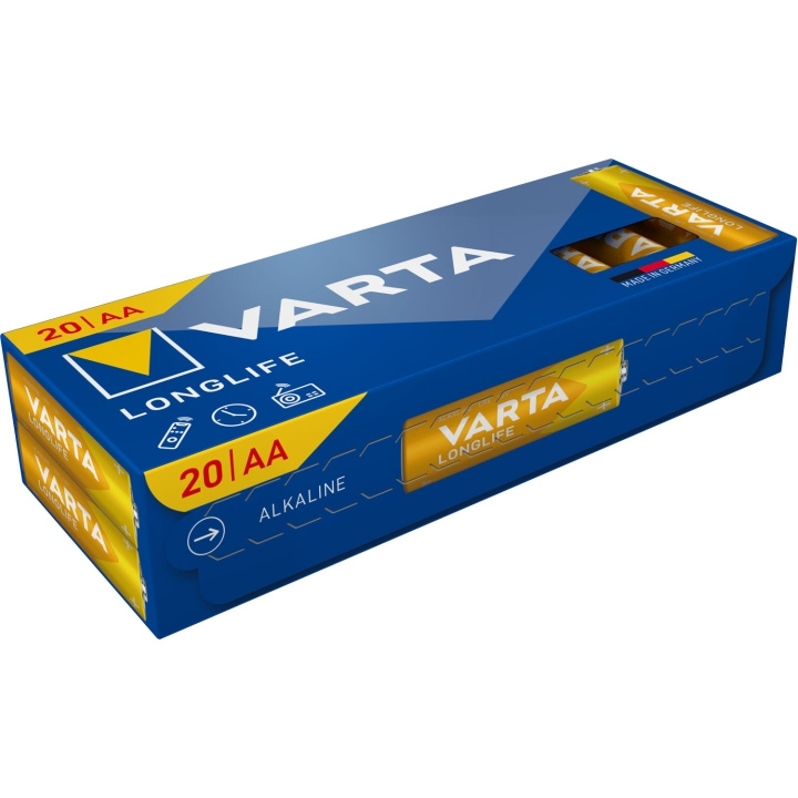 Varta Longlife AA / LR06 Batteri 20-pack i gruppen HEMELEKTRONIK / Batterier & Laddare / Batterier / AA hos TP E-commerce Nordic AB (D19766)