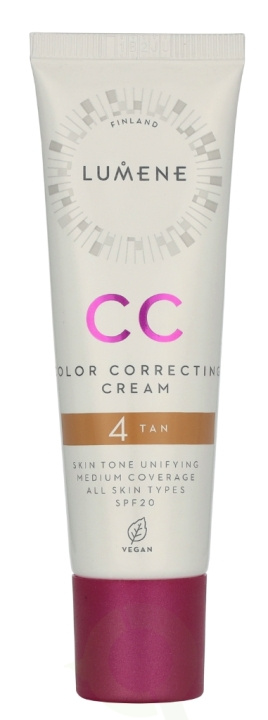 Lumene CC Color Correcting Cream SPF20 30 ml #4 Tan i gruppen SKÖNHET & HÄLSA / Hudvård / Ansiktsvård / Dagkräm hos TP E-commerce Nordic AB (D19864)