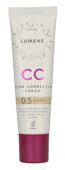 Lumene CC Color Correcting Cream SPF20 30 ml #0,5 Light i gruppen SKÖNHET & HÄLSA / Hudvård / Ansiktsvård / Dagkräm hos TP E-commerce Nordic AB (D19866)