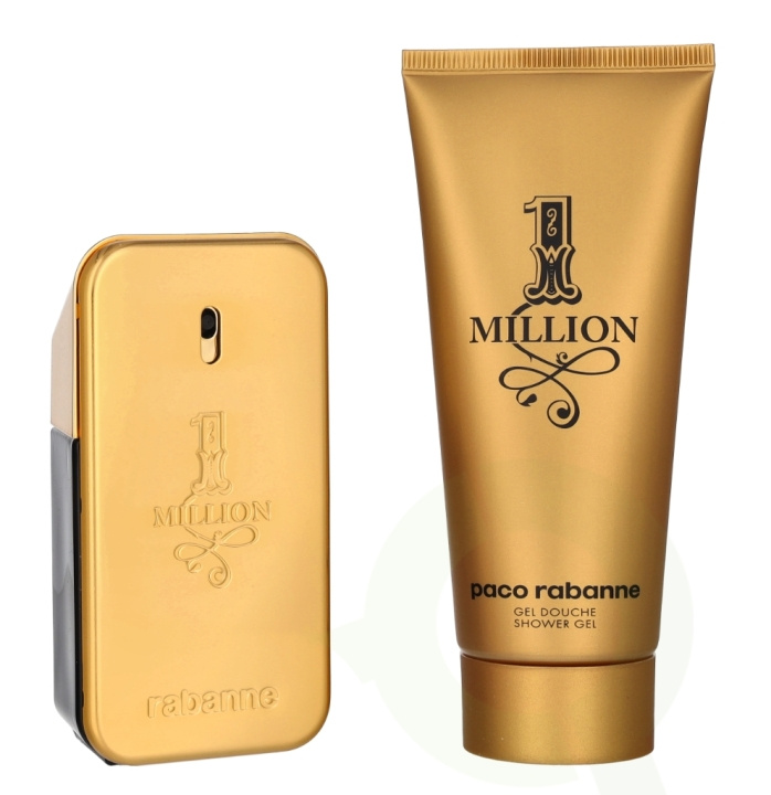 Paco Rabanne 1 Million Giftset 150 ml Edt Spray 50ml/Shower Gel 100ml i gruppen SKÖNHET & HÄLSA / Doft & Parfym / Parfym hos TP E-commerce Nordic AB (D19882)