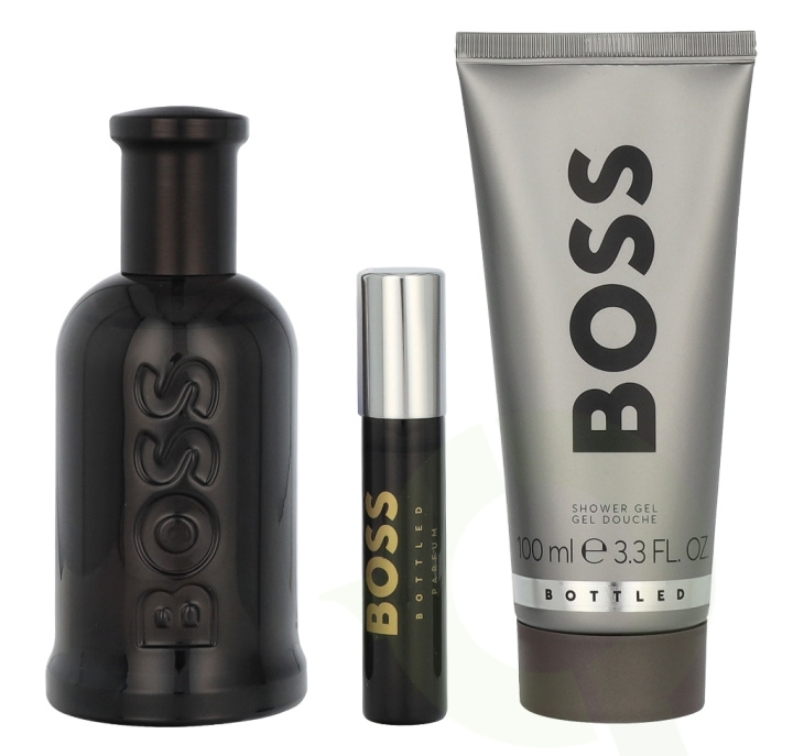 Hugo Boss Bottled Giftset 210 ml Edp Spray 100ml/ Edp Spray 10ml/Shower Gel 100ml i gruppen SKÖNHET & HÄLSA / Presentkit / Presentkit För Honom hos TP E-commerce Nordic AB (D19884)