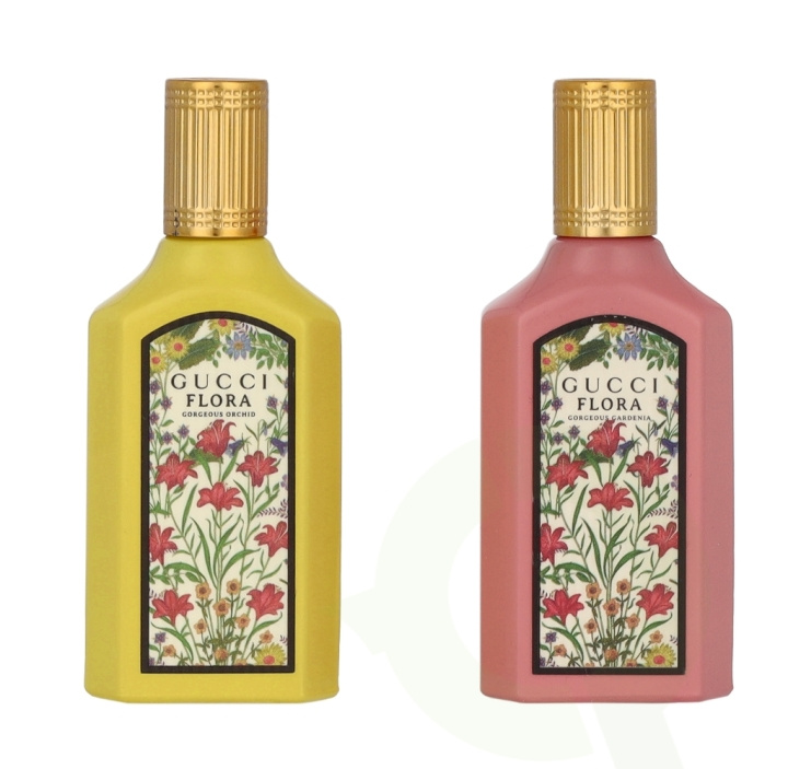 Gucci Flora Gorgeous Gardenia Miniature Set 10 ml Gorgeous Orchid Edp Spray 5ml/Gorgeous Gardenia Edp Spray 5ml i gruppen SKÖNHET & HÄLSA / Presentkit / Presentkit För Henne hos TP E-commerce Nordic AB (D19885)