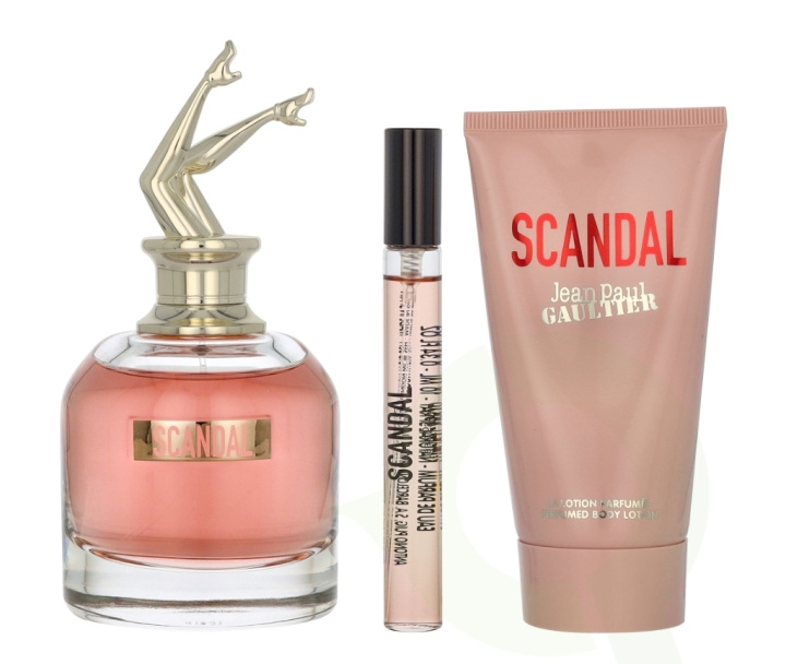 Jean Paul Gaultier Scandal Giftset 165 ml Edp Spray 80ml/Body Lotion 75ml/Edp Spray 10ml i gruppen SKÖNHET & HÄLSA / Presentkit / Presentkit För Henne hos TP E-commerce Nordic AB (D19887)