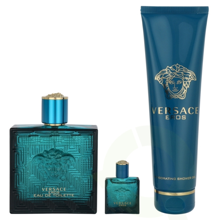 Versace Eros Energy Giftset 255 ml Edt Spray 100ml/Bath & Shower Gel 150ml/Edt 5ml i gruppen SKÖNHET & HÄLSA / Presentkit / Presentkit För Honom hos TP E-commerce Nordic AB (D19894)
