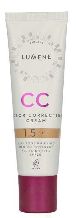 Lumene CC Color Correcting Cream SPF20 30 ml #1,5 Fair i gruppen SKÖNHET & HÄLSA / Hudvård / Ansiktsvård / Dagkräm hos TP E-commerce Nordic AB (D19913)