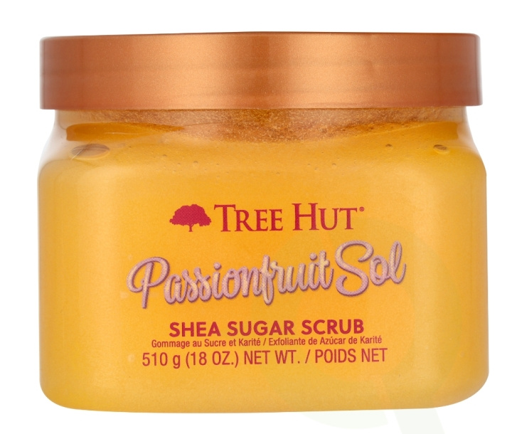 Tree Hut Shea Sugar Scrub 510 g Passionfruit Sol i gruppen SKÖNHET & HÄLSA / Hudvård / Kroppsvård / Body lotion hos TP E-commerce Nordic AB (D19916)