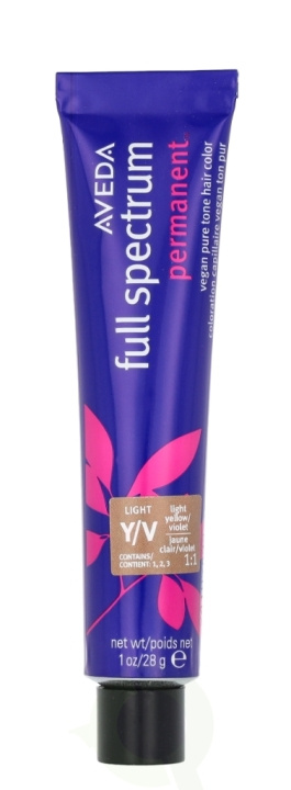 Aveda Full Spectrum Permanent Vegan Pure Tone Hair Color 28 g Light Yellow Violet i gruppen SKÖNHET & HÄLSA / Hår & Styling / Hårvårdsprodukter / Hårfärg / Hårfärg & Färgbomb hos TP E-commerce Nordic AB (D19961)