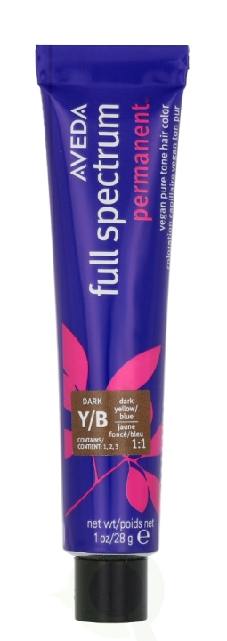 Aveda Full Spectrum Permanent Vegan Pure Tone Hair Color 28 g Yellow Blue i gruppen SKÖNHET & HÄLSA / Hår & Styling / Hårvårdsprodukter / Hårfärg / Hårfärg & Färgbomb hos TP E-commerce Nordic AB (D19962)
