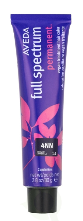 Aveda Full Spectrum Permanent Vegan Pure Tone Hair Color 80 g 4NN i gruppen SKÖNHET & HÄLSA / Hår & Styling / Hårvårdsprodukter / Hårfärg / Hårfärg & Färgbomb hos TP E-commerce Nordic AB (D19970)