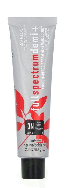 Aveda Full Spectrum Demi+ Custom-Deposit Hair Color 80 g 3N Natural Brown i gruppen SKÖNHET & HÄLSA / Hår & Styling / Hårvårdsprodukter / Hårfärg / Hårfärg & Färgbomb hos TP E-commerce Nordic AB (D19980)