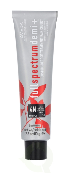 Aveda Full Spectrum Demi+ Custom-Deposit Hair Color 80 g 4N Light Brown i gruppen SKÖNHET & HÄLSA / Hår & Styling / Hårvårdsprodukter / Hårfärg / Hårfärg & Färgbomb hos TP E-commerce Nordic AB (D19981)