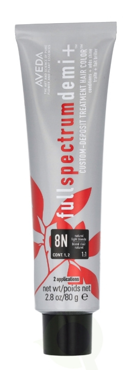 Aveda Full Spectrum Demi+ Custom-Deposit Hair Color 80 g 8N Light Blonde i gruppen SKÖNHET & HÄLSA / Hår & Styling / Hårvårdsprodukter / Hårfärg / Hårfärg & Färgbomb hos TP E-commerce Nordic AB (D19984)
