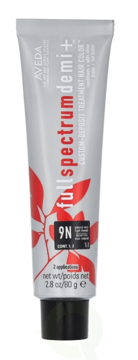 Aveda Full Spectrum Demi+ Custom-Deposit Hair Color 80 g 9N Very Light Blonde i gruppen SKÖNHET & HÄLSA / Hår & Styling / Hårvårdsprodukter / Hårfärg / Hårfärg & Färgbomb hos TP E-commerce Nordic AB (D19985)