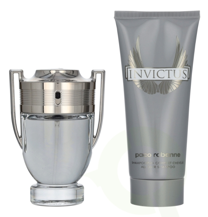 Paco Rabanne Invictus Giftset 150 ml Edt Spray 50 ml/All Over Shampoo 100ml i gruppen SKÖNHET & HÄLSA / Presentkit / Presentkit För Henne hos TP E-commerce Nordic AB (D20101)