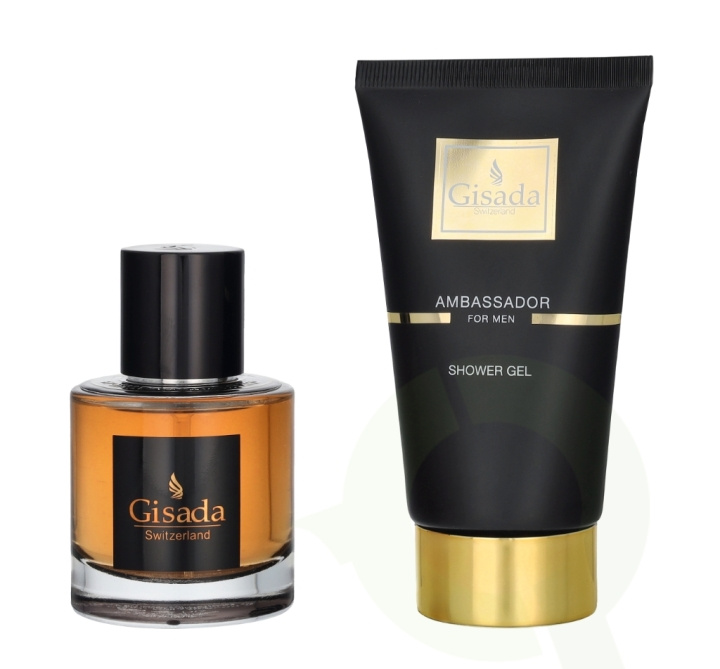 Gisada Ambassador Men Giftset 150 ml Edp Spray 50 ml/ Showergel 100 ml i gruppen SKÖNHET & HÄLSA / Presentkit / Presentkit För Honom hos TP E-commerce Nordic AB (D20124)