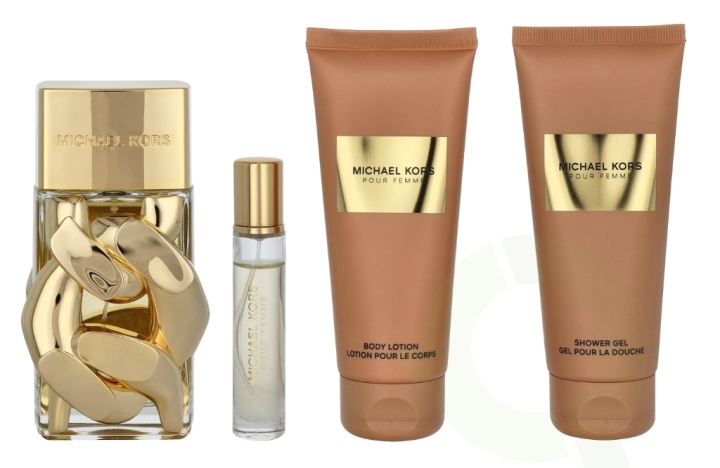 Michael Kors Pour Femme Giftset 310 ml Edp Spray 100ml/Shower Gel 100ml/Body Lotion 100ml/Edp Spray 10ml i gruppen SKÖNHET & HÄLSA / Presentkit / Presentkit För Henne hos TP E-commerce Nordic AB (D20135)