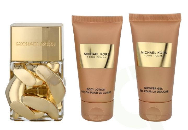 Michael Kors Pour Femme Giftset 150 ml Edp Spray 50ml/Shower Gel 50ml/Body Lotion 50ml i gruppen SKÖNHET & HÄLSA / Presentkit / Presentkit För Henne hos TP E-commerce Nordic AB (D20136)