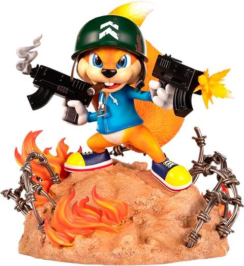First4Figures - Conker (Soldat Conker) RESIN Staty i gruppen SPORT, FRITID & HOBBY / Roliga prylar / Samlarobjekt hos TP E-commerce Nordic AB (D20214)