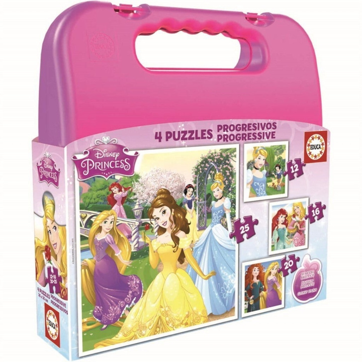 Educa Pussel - 12-16-20-25 Disney Princess (80-16508) i gruppen LEKSAKER, BARN- & BABYPRODUKTER / Leksaker / Barnpussel hos TP E-commerce Nordic AB (D20249)