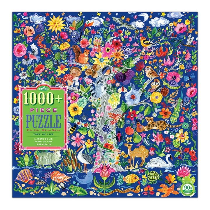 eeBoo Pussel - Livets träd, 1000 bitar (EPZTTOL) i gruppen SPORT, FRITID & HOBBY / Hobby / Pussel hos TP E-commerce Nordic AB (D20274)