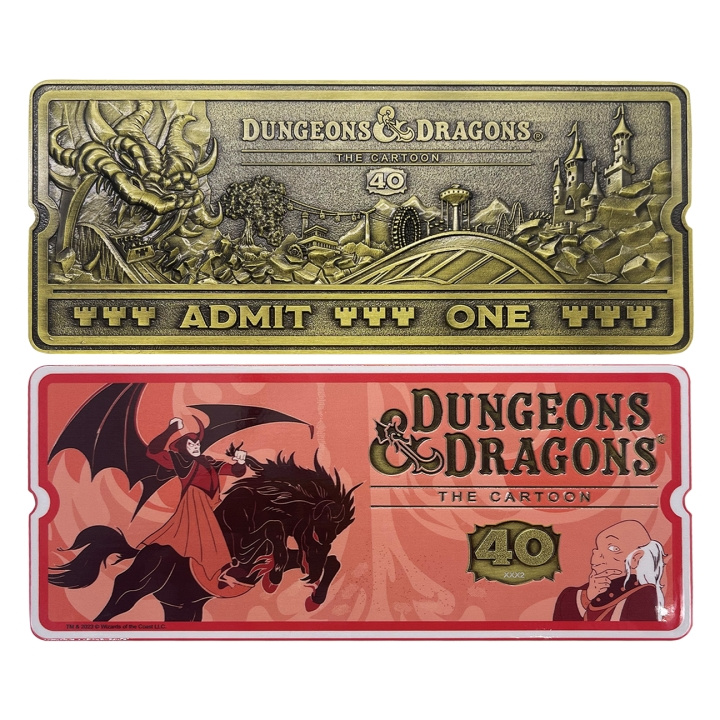 Fanatik Dungeons & Dragons: Den tecknade 40-årsjubileums-biljetten till berg-och-dalbanan i gruppen SPORT, FRITID & HOBBY / Roliga prylar / Samlarobjekt hos TP E-commerce Nordic AB (D20297)