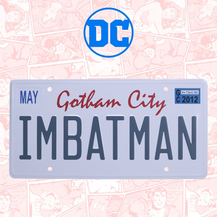 Fanatik DC Comics Batman Nummerplåt Tennskylt i gruppen SPORT, FRITID & HOBBY / Roliga prylar / Samlarobjekt hos TP E-commerce Nordic AB (D20298)