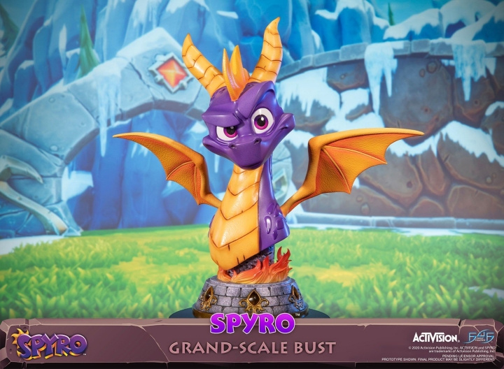 First4Figures - Spyro The Dragon (Spyro Grand-Scale Bust) RESIN Staty /Figur i gruppen SPORT, FRITID & HOBBY / Roliga prylar / Samlarobjekt hos TP E-commerce Nordic AB (D20319)