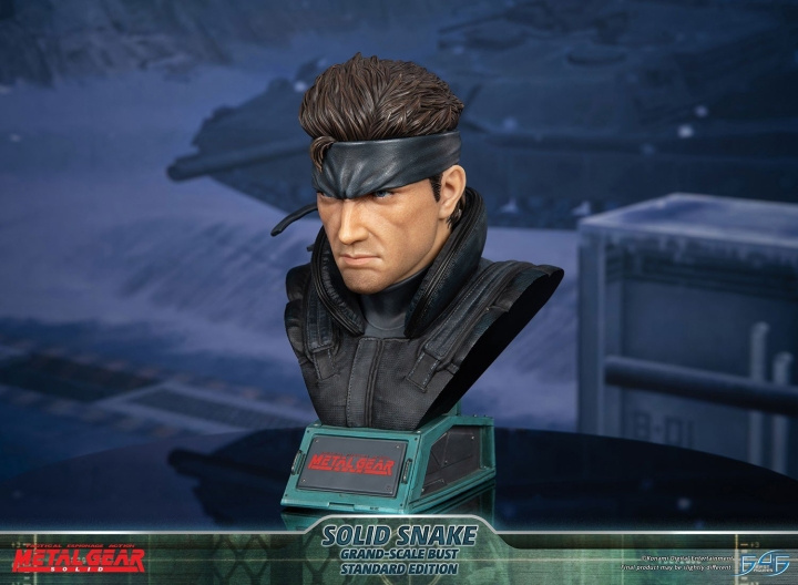 First4Figures Metal Gear Solid (Solid Snake Grand-Scale Bust) RESIN Staty i gruppen SPORT, FRITID & HOBBY / Roliga prylar / Samlarobjekt hos TP E-commerce Nordic AB (D20321)
