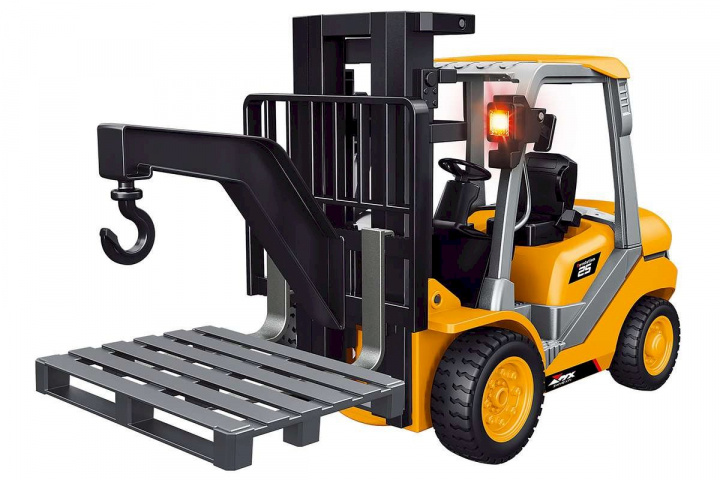 MX R/C Constructions Gaffeltruck R/C 1:18 2,4GHz, 3,7V Li-Ion, 9 kanaler (471468) i gruppen LEKSAKER, BARN- & BABYPRODUKTER / Radiostyrt / Övrigt radiostyrt hos TP E-commerce Nordic AB (D20324)